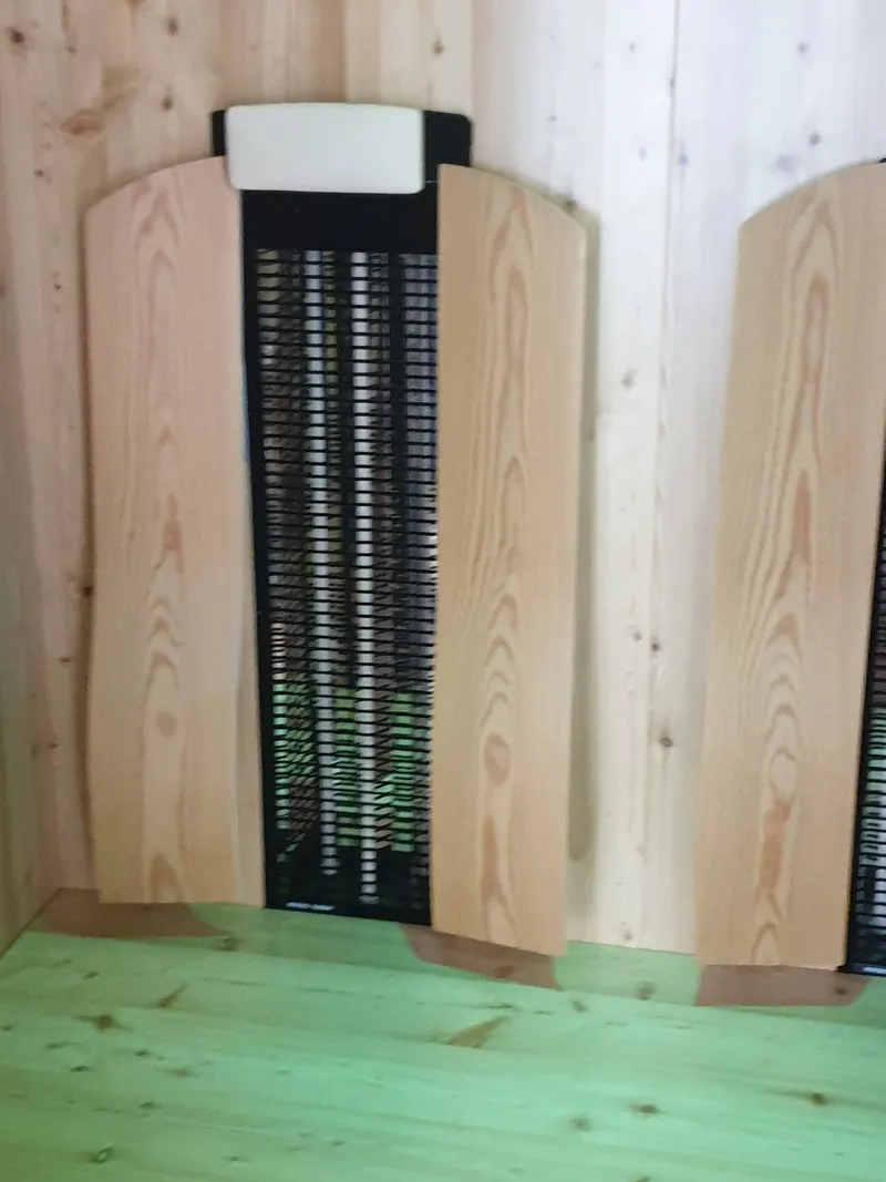 Radiateur électrique à l'intérieur de la cabine