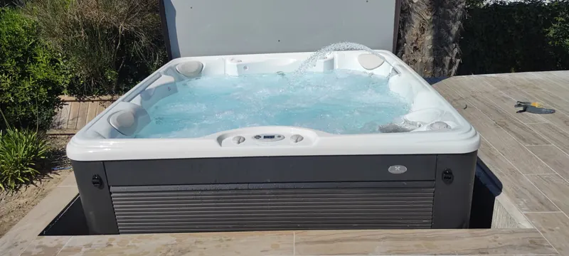 Préparation des accès autour du spa